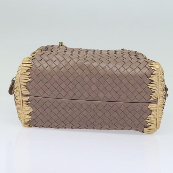 Bottega Veneta Intrecciato Hand Bag Leather Beige - Picture 5 of 6